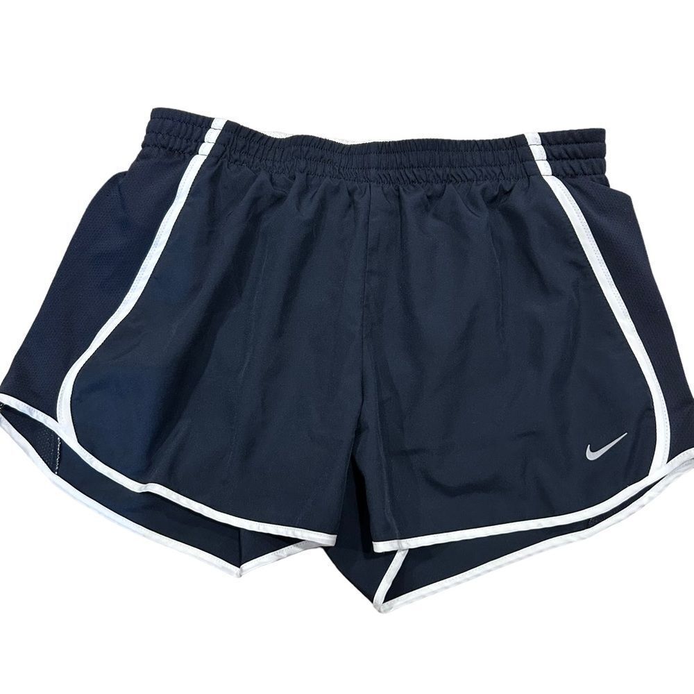 Nike Dri-fit Navy & White Athletic Running Shorts M